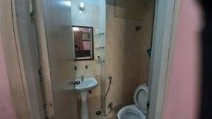 Bathroom in 3 BHK Apartment at Shrachi Greenwood Sonata, Rajarhat New Town – for Sale