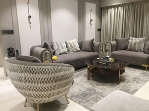 Living Room in 3 BHK Apartment at NG Grand Plaza, Ghansoli – for Rent
