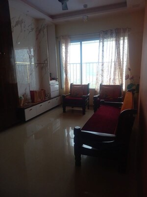 Living Room in 1 BHK Apartment at Colo Color Rise, Dadar West – for Rent
