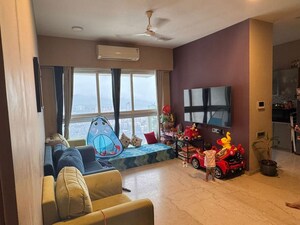 Living Room in 2 BHK Apartment at Omkar Alta Monte, Malad East – for Rent
