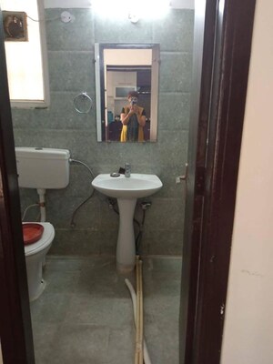 Bathroom in 3 BHK Apartment at Nirala Estate, Tech Zone 4 Greater Noida – for Rent