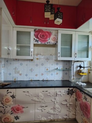 Kitchen in 3 BHK Apartment at Nirala World Estate I, Tech Zone 4 Greater Noida – for Rent