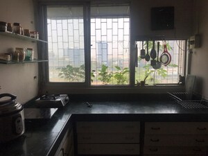 Kitchen in 1 BHK Apartment at Lok Gaurav Society, Vikhroli West – for Rent