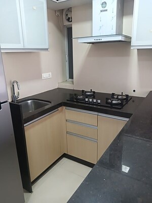 Kitchen in 1.5 BHK Apartment at Aspen Park, Goregaon East – for Rent
