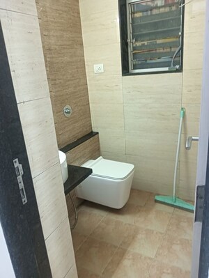 Bathroom in 1.5 BHK Apartment at Aspen Park, Goregaon East – for Rent