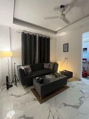 Living Room in 1 BHK Builder Floor at Malviya Nagar – for Rent