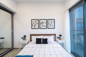 Bedroom in 3 BHK Apartment at Rustomjee Paramount, Khar West – for Sale