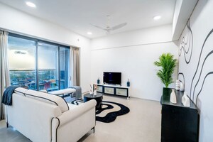 Living Room in 3 BHK Apartment at Rustomjee Paramount, Khar West – for Sale