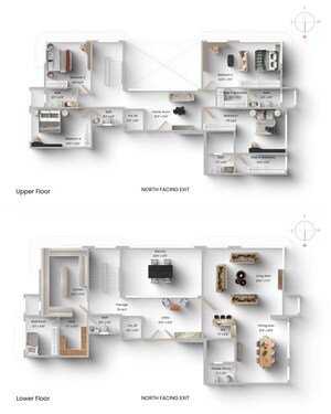Floor Plan in 4 BHK Apartment at KL Astoria, Bandra West – for Sale