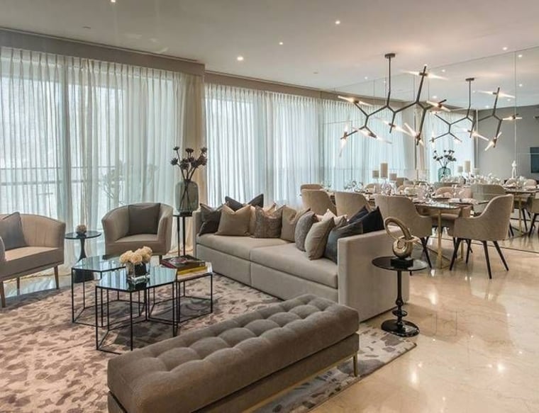 Living Room, oberoi-garden-city 3 Bedroom 2010 Sq.Ft. Apartment In Goregaon East Mumbai 10602938