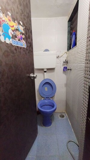 Bathroom in 1 BHK Apartment at New Mhada Tower, Malad West – for Rent