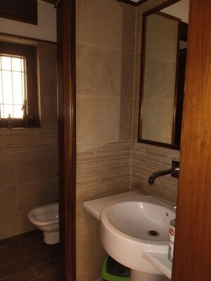 Bathroom in 3 BHK Builder Floor at Sarita Vihar – for Rent