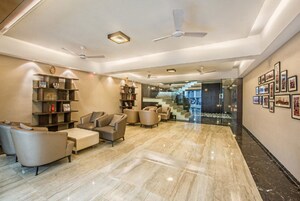 Living Room in 1 BHK Apartment at Runwal Garden City, Balkum Pada – for Rent