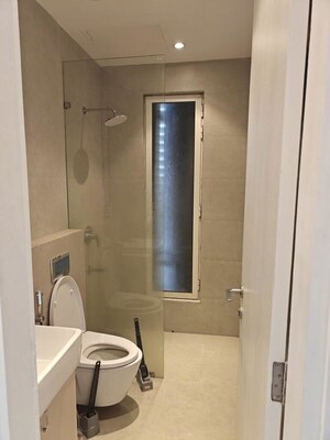 Bathroom in 3 BHK Apartment at Indiabulls Sky Forest, Lower Parel – for Rent