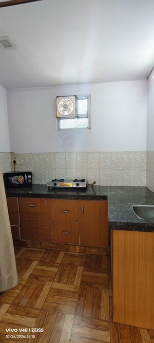 Kitchen in 1 RK Apartment at Defence Colony – for Rent