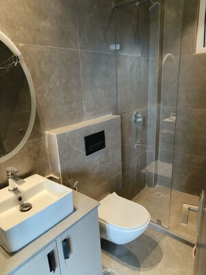 Bathroom in 3 BHK Builder Floor at Chittaranjan Park – for Rent