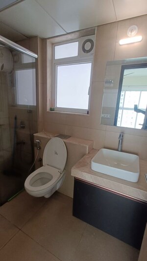Bathroom in 2 BHK Apartment at L&T Emerald Isle, Powai – for Rent