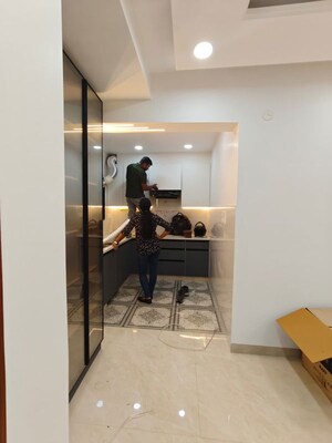 Kitchen in 3 BHK Apartment at Vidya Sagar Apartments, Sector 6 Dwarka – for Rent