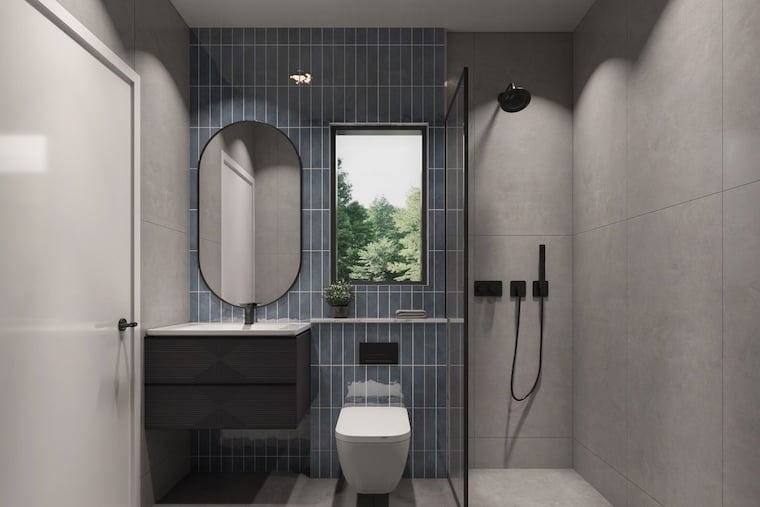 Bathroom, t-and-t-the-blue 3 Bedroom 2048 Sq.Ft. Apartment In Siddharth Vihar Ghaziabad 10603411