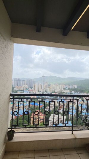 Balcony in 5 BHK Penthouse at Hiranandani Meadows, Manpada – for Rent