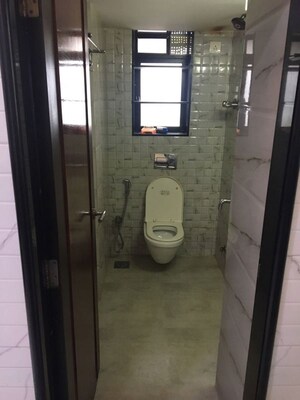 Bathroom in 2 BHK Apartment at Dheeraj Solitaire, Malad West – for Rent
