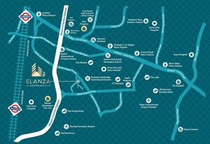1 BHK Apartment – Map Location View at Rakshi Elanza, Andheri East - for Sale