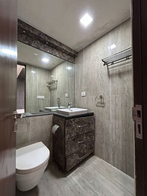 Bathroom in 3 BHK Apartment at Runwal Elegante, Andheri West – for Sale