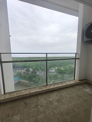 Balcony in 2 BHK Apartment at The Wadhwa Palm Beach Residency, Nerul Sector 4 – for Rent