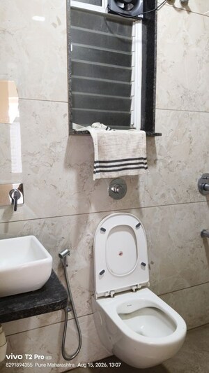 Bathroom in 2 BHK Apartment at Vastu Kalash Pune, Baner – for Rent