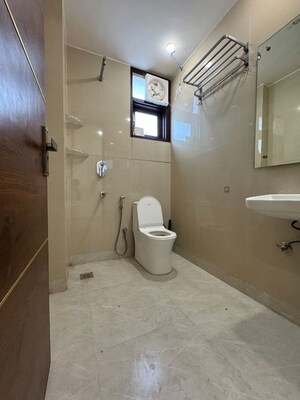 Bathroom in 2 BHK Apartment at Chattarpur – for Rent