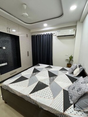 Bedroom in 3 BHK Builder Floor at Vipul World Floors, Sector 48 – for Rent
