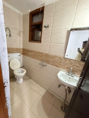 Bathroom in 1 RK Builder Floor at Neb Sarai – for Rent