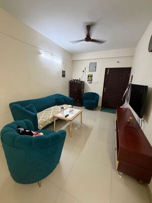 Living Room in 2 BHK Apartment at Manjeera Diamond Towers, Gopanpally – for Sale