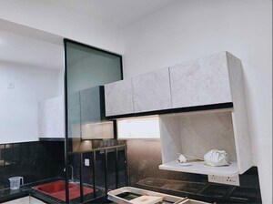 Kitchen in 3 BHK Apartment at Brigade Cornerstone Utopia Serene, Varthur – for Rent