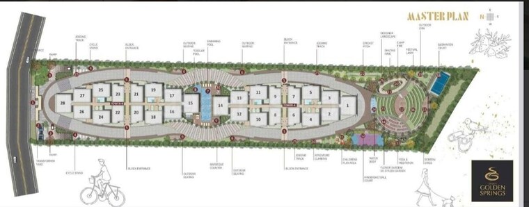 Master Plan, desai-golden-springs 2.5 Bedroom 1057 Sq.Ft. Apartment In Kadugodi Bangalore 10603723