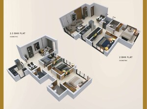 Floor Plan in 2.5 BHK Apartment at Our Home CHS, Andheri West – for Sale