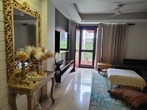 Living Room in 3 BHK Builder Floor at Greater Kailash – for Sale