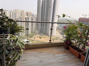 Balcony in 2 BHK Apartment at Rustomjee Azziano Wing D, Thane West – for Rent