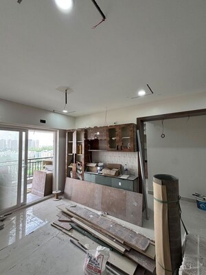 Living Room in 3 BHK Apartment at Praneeth Pranav Solitaire, Bachupally – for Rent