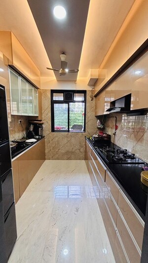 Kitchen in 2 BHK Apartment at Vasant Oscar, Mulund West – for Sale