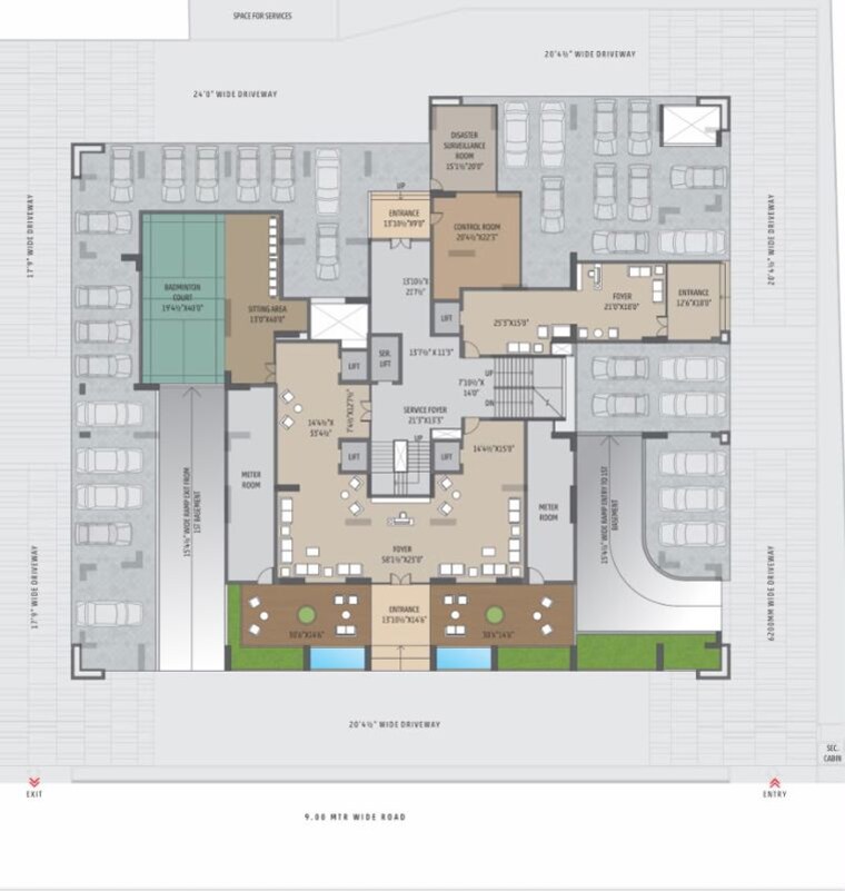 Floor Plan, bequest-shyaswa-sarovar 4 Bedroom 6350 Sq.Ft. Apartment In Shilaj Ahmedabad 10603843