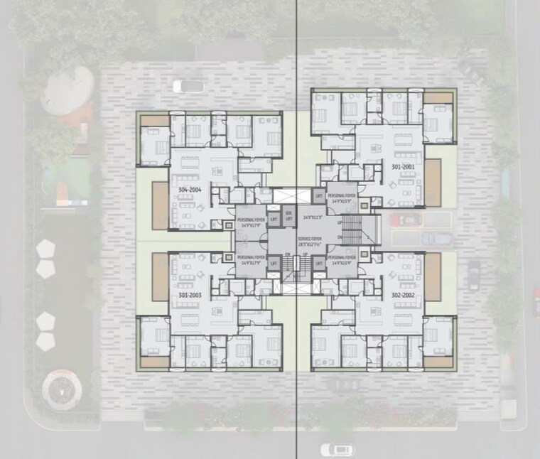Floor Plan, bequest-shyaswa-sarovar 4 Bedroom 6350 Sq.Ft. Apartment In Shilaj Ahmedabad 10603843
