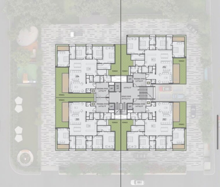 Master Plan, bequest-shyaswa-sarovar 4 Bedroom 6350 Sq.Ft. Apartment In Shilaj Ahmedabad 10603843