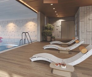 Swimming Pool in 4 BHK Apartment at Bequest Shyaswa Sarovar, Shilaj – for Sale