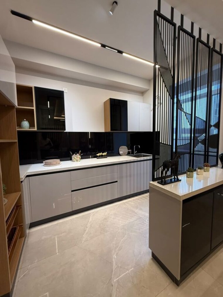 Kitchen, urban-the-zirk 3 Bedroom 1990 Sq.Ft. Apartment In Nabha Zirakpur 10603889