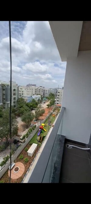 Balcony in 3 BHK Apartment at Praneeth Pranav Jaitra, Miyapur – for Rent