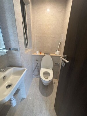 Bathroom in 1 BHK Apartment at Hiranandani Regent Hill, Powai – for Rent