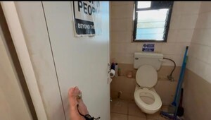 Bathroom in  Office Space at Andheri West – for Rent