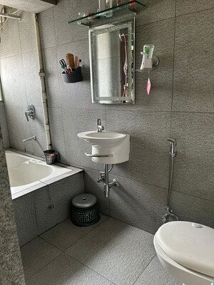 Bathroom in 2 BHK Apartment at Nina Apartments, Modi Colony – for Sale