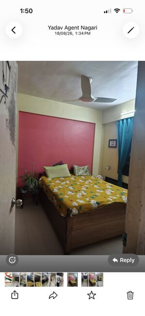 Bedroom in 1 BHK Apartment at Prakruti Park, Brahmand – for Rent